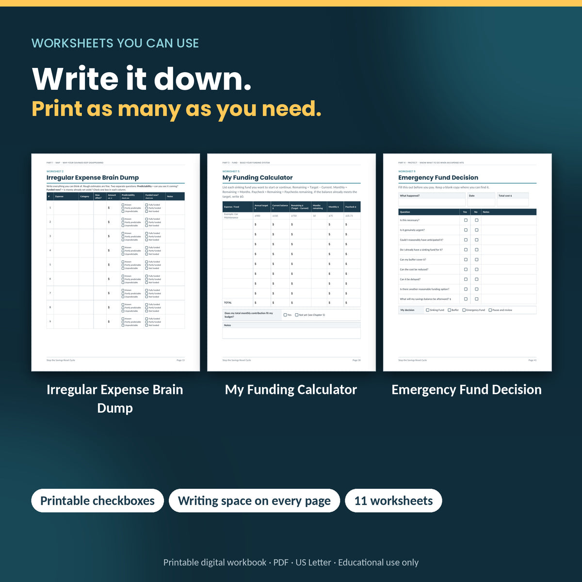 Stop the Savings Reset Cycle — Savings Protection Workbook