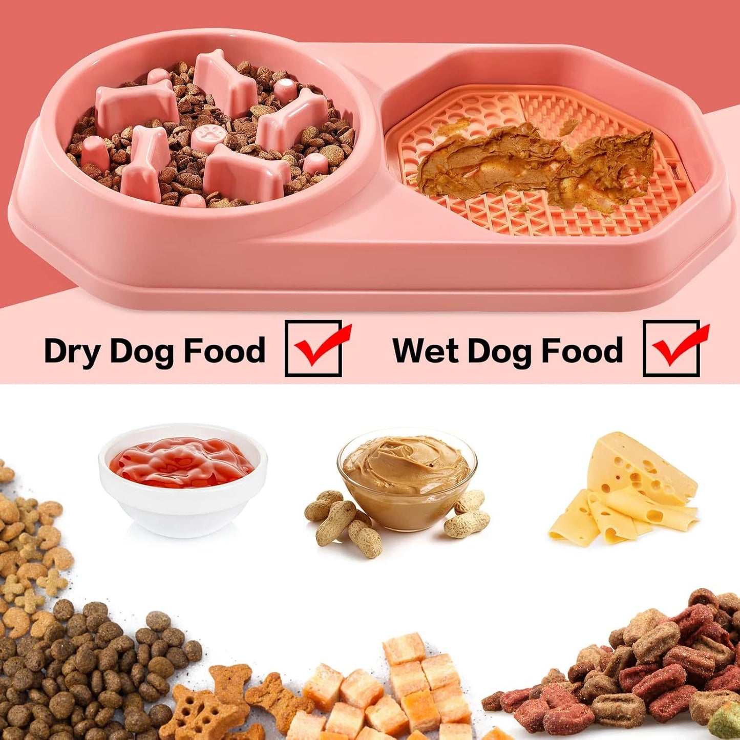 Slow Feeder Dog Bowls Puzzle